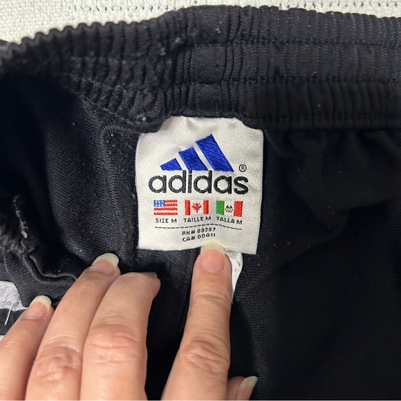 Adidas Tearaway track pants men’s Medium striped snap button y2K adibreak 90’s - Picture 8 of 13